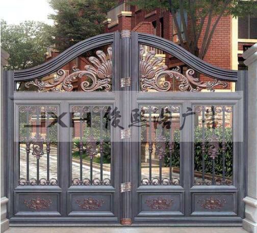 上海别墅欧式大门定做安装效果